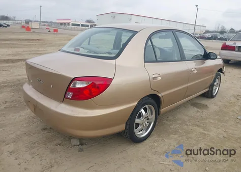 2001 Kia Rio z USA, uszkodzony, nr VIN KNADC123X16014652